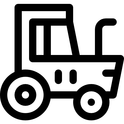 트랙터 Basic Rounded Lineal icon
