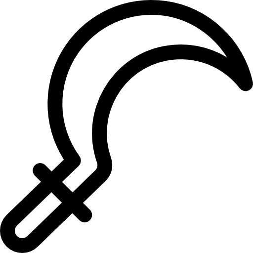 鎌 Basic Rounded Lineal icon