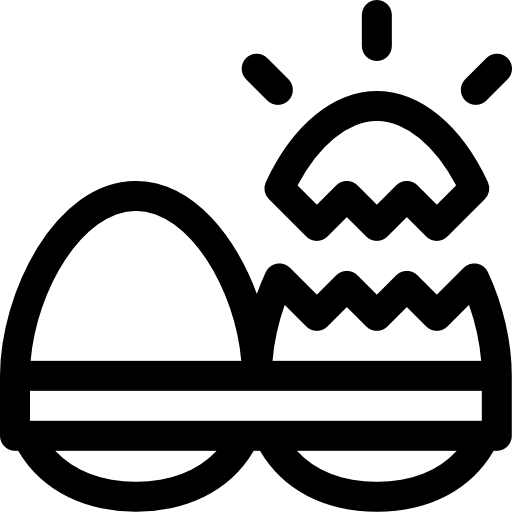 uova Basic Rounded Lineal icona