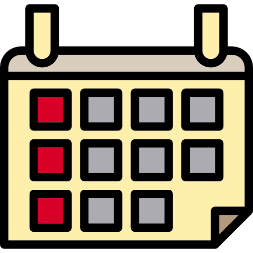 calendario Phatplus Lineal Color icona