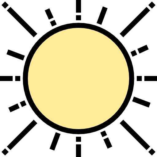 soleil Phatplus Lineal Color Icône
