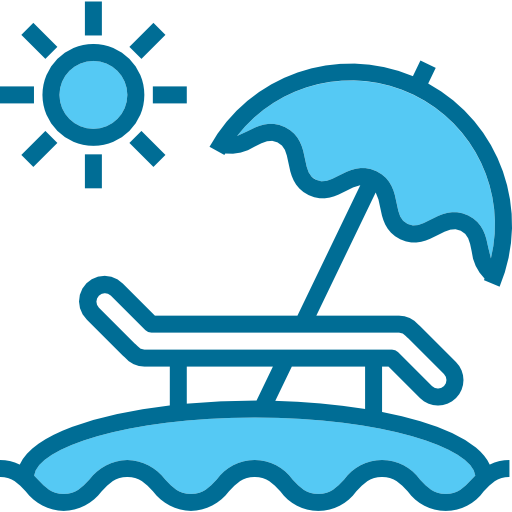 해변 의자 Phatplus Blue icon