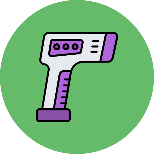 thermometerpistole Generic color lineal-color icon