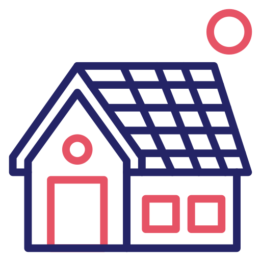 Solar house Generic color outline icon