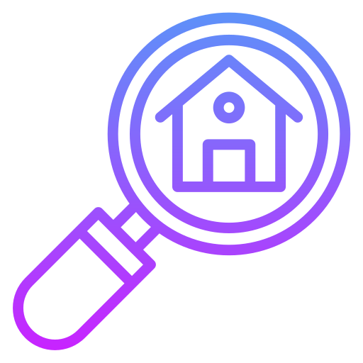 Search house Generic gradient outline icon