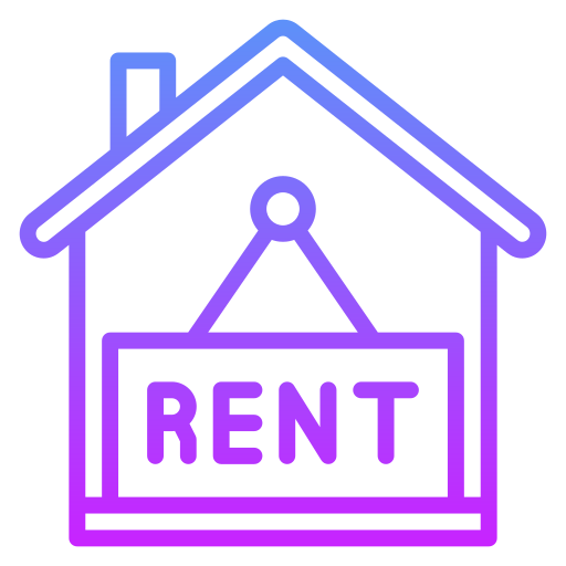 Rent house Generic gradient outline icon