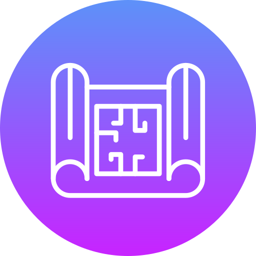 House plan Generic gradient fill icon