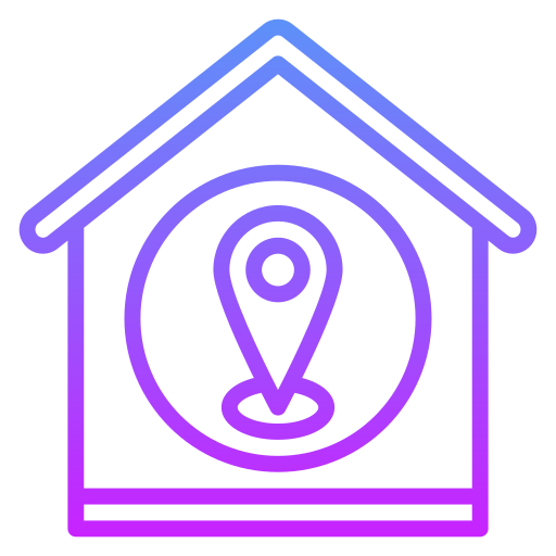 House location Generic gradient outline icon