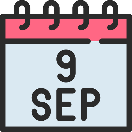 septiembre Generic color lineal-color icono