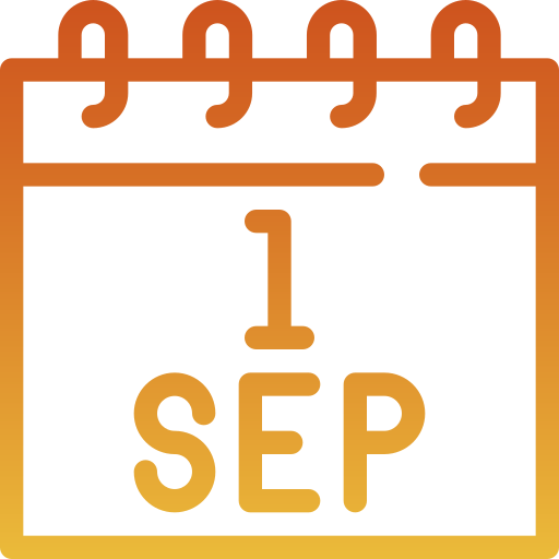 september Generic gradient outline icon