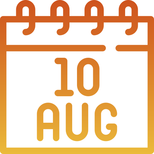 august Generic gradient outline icon