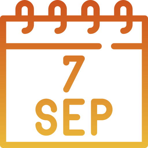 September Generic gradient outline icon