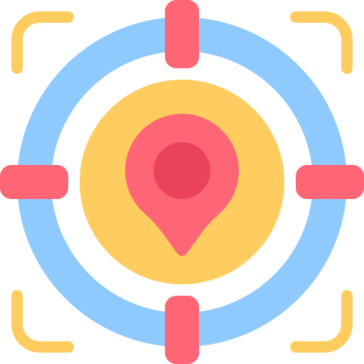 Target location Generic color fill icon