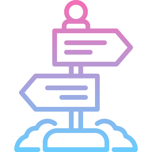 poste de señal Generic gradient outline icono