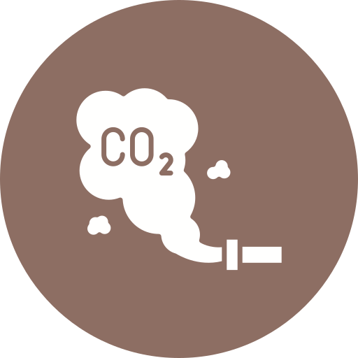dwutlenek węgla Generic color fill ikona