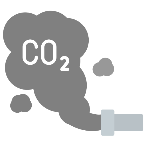 Carbon dioxide Generic color fill icon