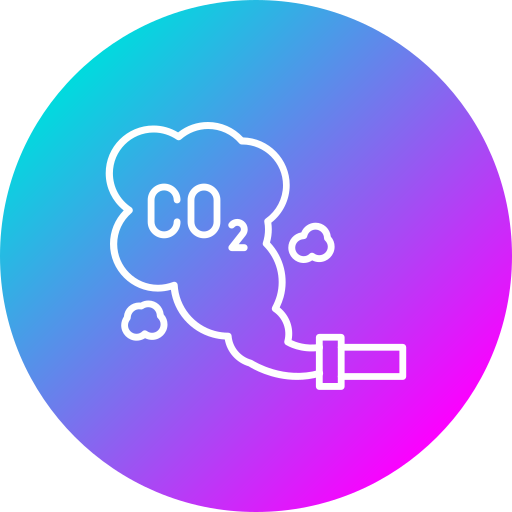 Carbon dioxide Generic gradient fill icon