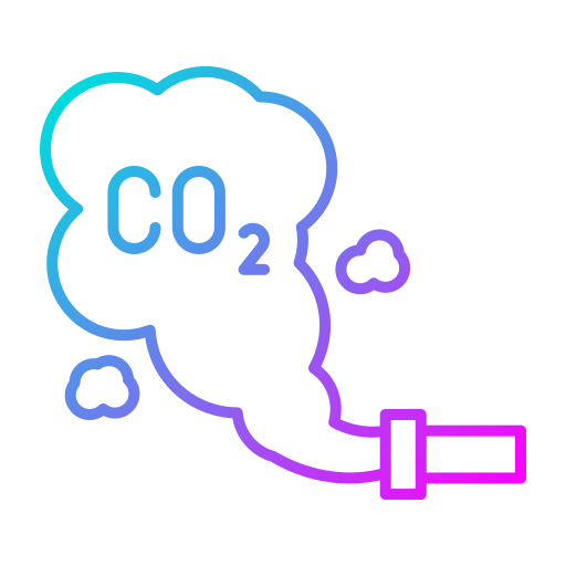 Carbon dioxide Generic gradient outline icon