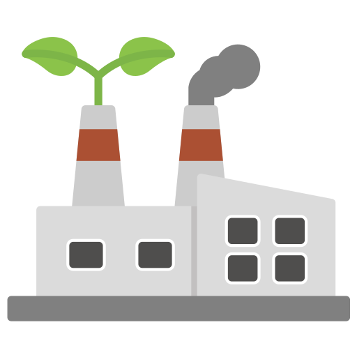 grüne fabrik Generic color fill icon