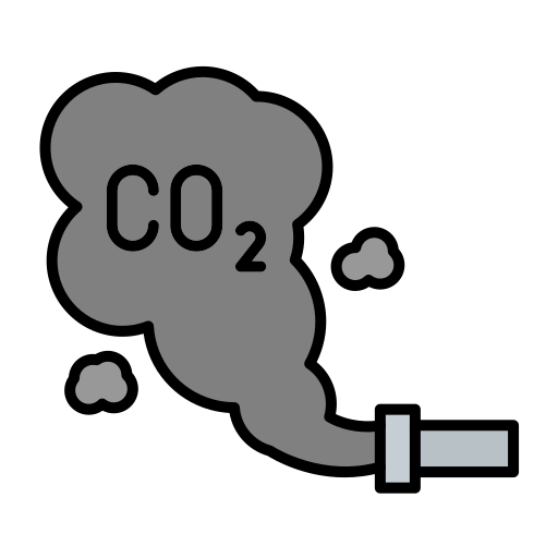 Carbon dioxide Generic color lineal-color icon