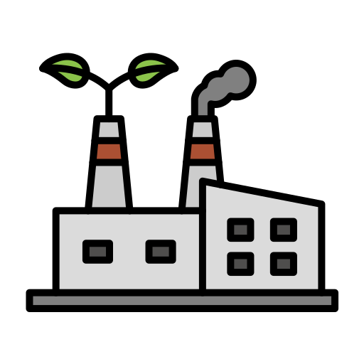 Green factory Generic color lineal-color icon