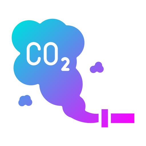 dióxido de carbono Generic gradient fill icono