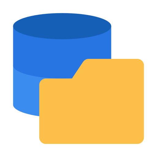 Database management Generic color fill icon