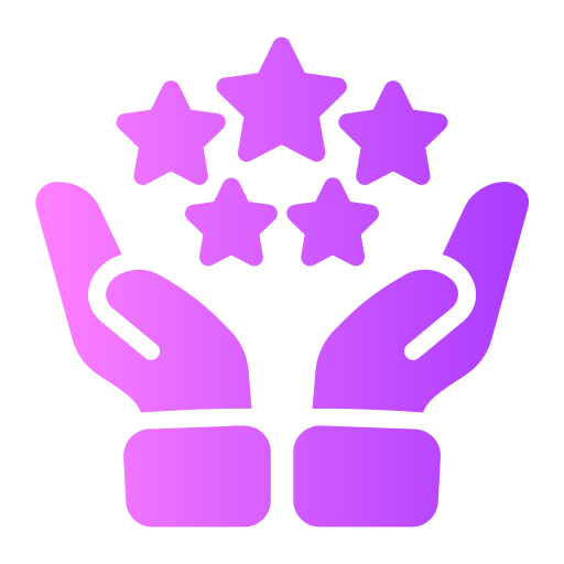 五つ星 Generic gradient fill icon