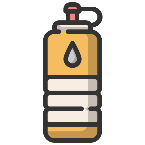 Bottle water Generic color lineal-color icon