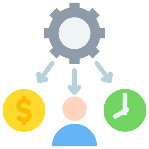 Resource allocation Generic color fill icon