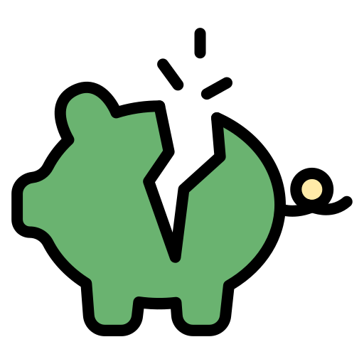 Świnka skarbonka Generic color lineal-color ikona