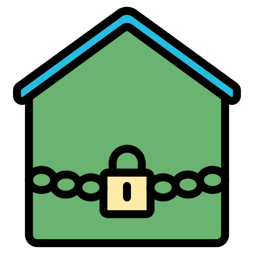 House lock Generic color lineal-color icon