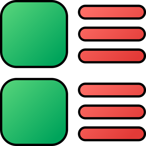 disposición Generic gradient lineal-color icono