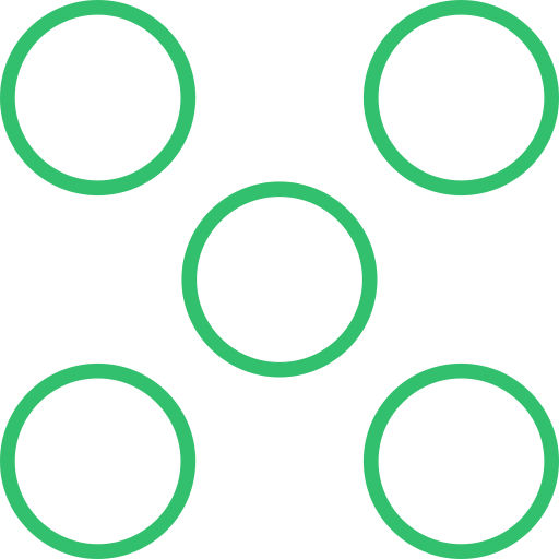 cuadrícula circular Generic color outline icono