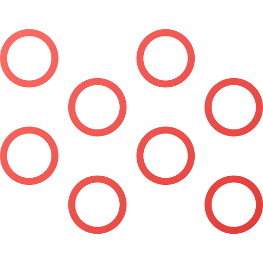 Circle grid Generic gradient outline icon