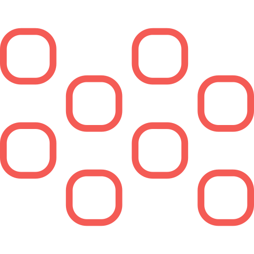 red Generic color outline icono