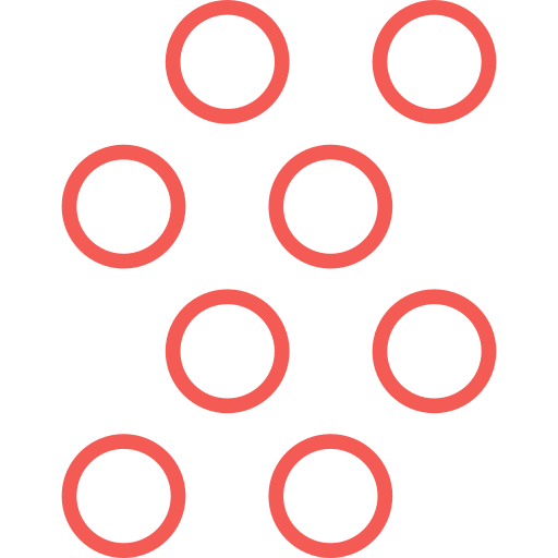 cirkel raster Generic color outline icoon