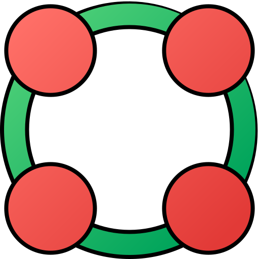 griglia circolare Generic gradient lineal-color icona