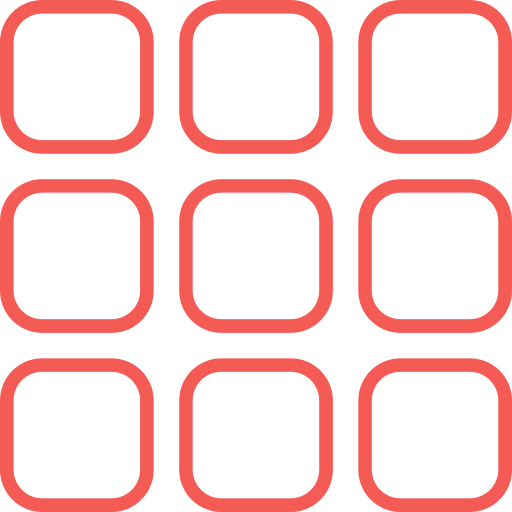 red Generic color outline icono