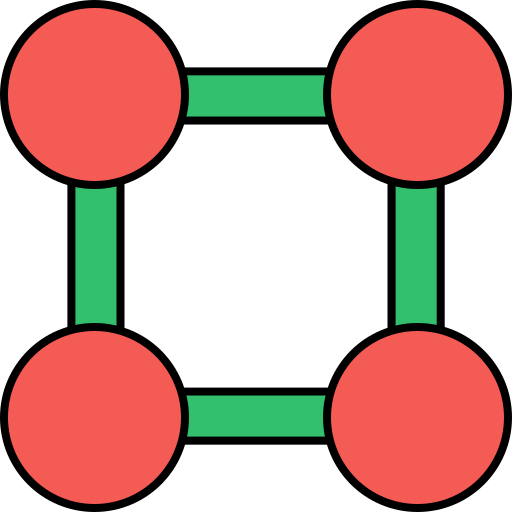 griglia circolare Generic color lineal-color icona