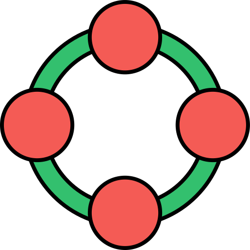 cuadrícula circular Generic color lineal-color icono