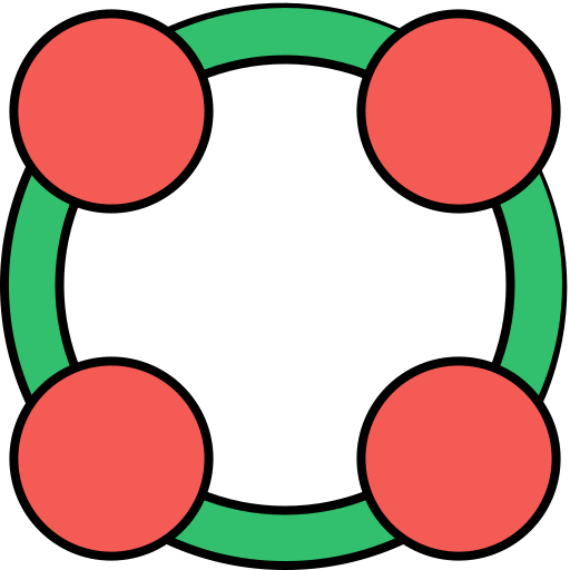 griglia circolare Generic color lineal-color icona