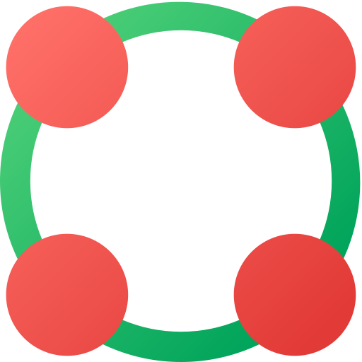 griglia circolare Generic gradient fill icona