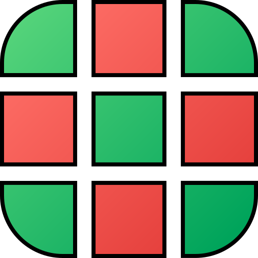Grid Generic gradient lineal-color icon