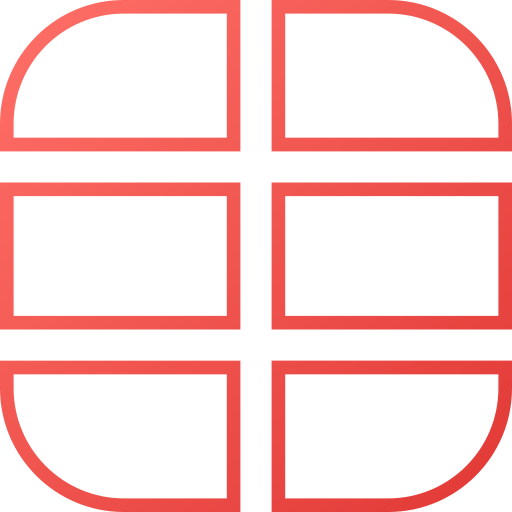 Grid Generic gradient outline icon