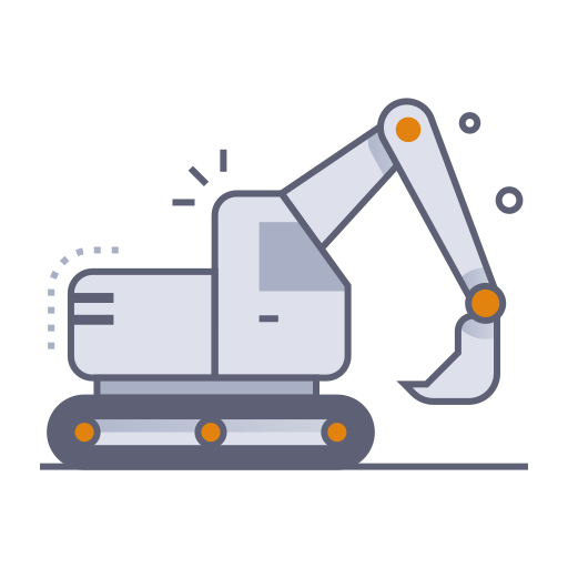 excavatrice Generic gradient lineal-color Icône