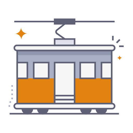 tramwajowy Generic gradient lineal-color ikona