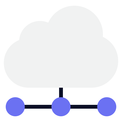 Łączność w chmurze Generic color fill ikona
