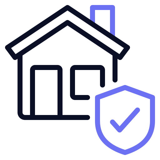 huis beveiliging Generic color outline icoon