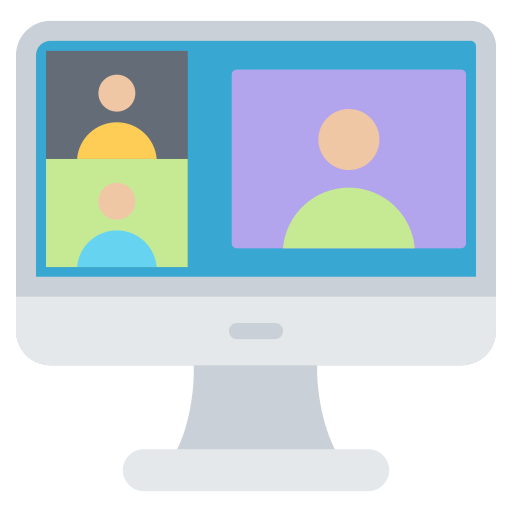 reunión virtual Generic color fill icono
